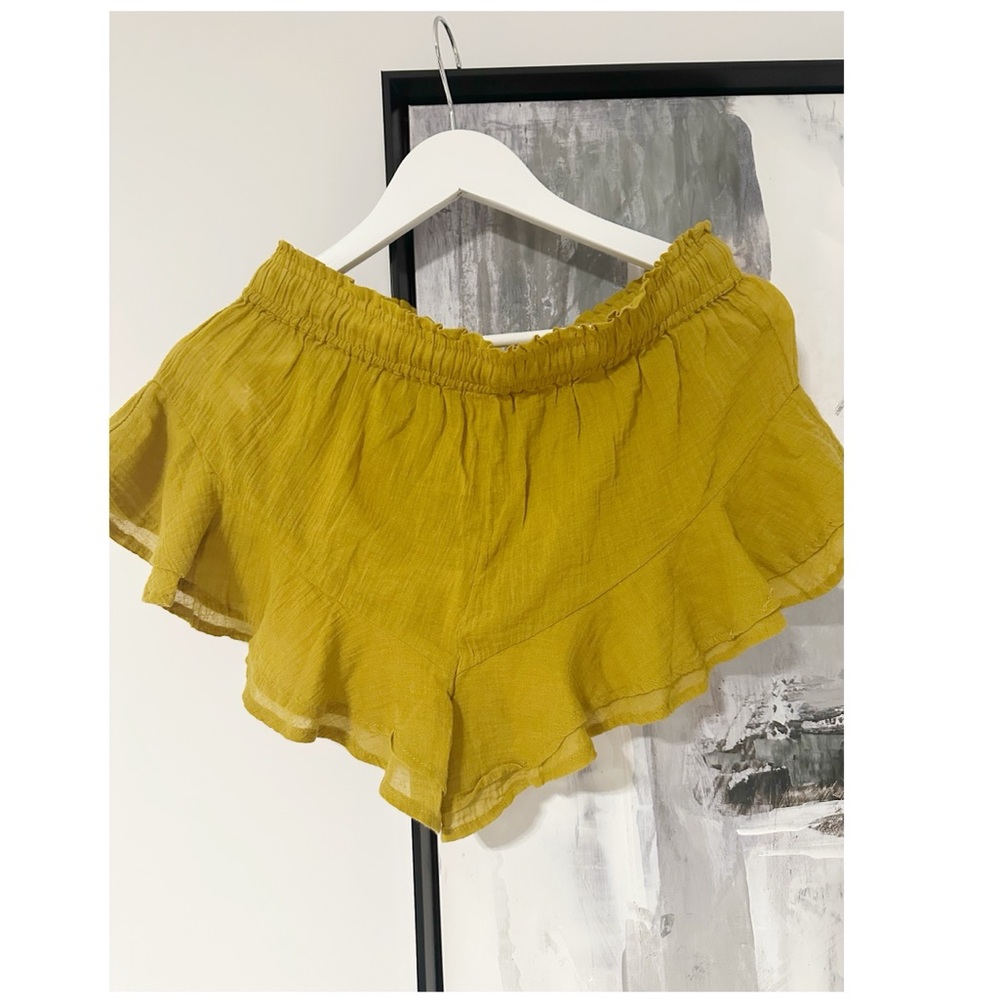ANTHROPOLOGIE GROMMET FLOUNCE SHORTS - Picture 2 of 5